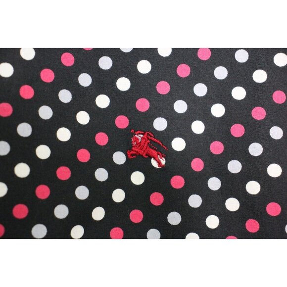 Burberry Black Label Japan Mens 2 Embroidered Logo Button Up Shirt G1306 - Picture 3 of 6